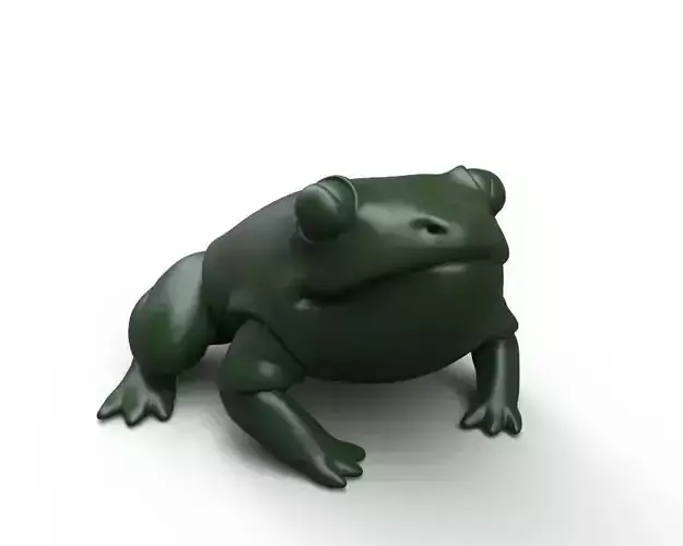 Confident fatty froggy 3D print model