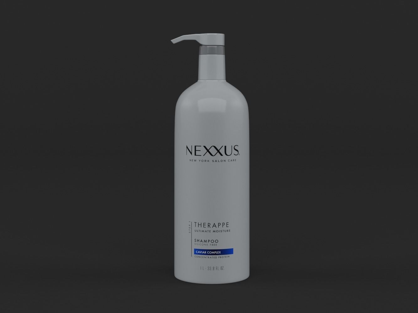 Nexxus Shampoo and Conditioner 3D model_1