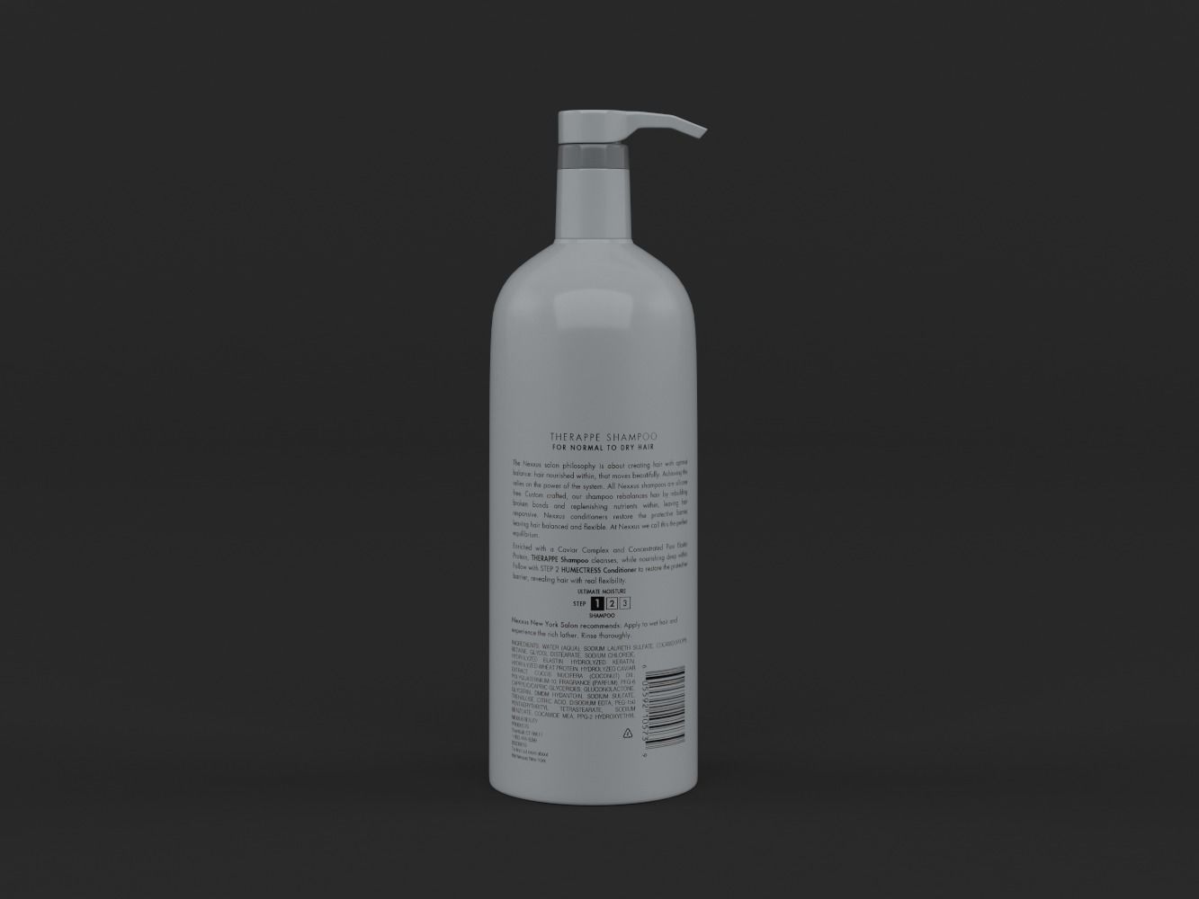 Nexxus Shampoo and Conditioner 3D model_2