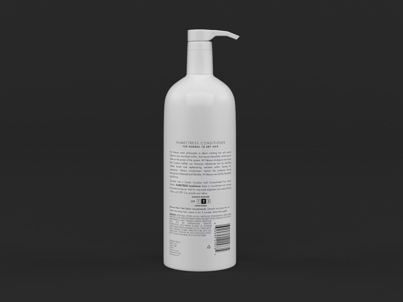 Nexxus Shampoo and Conditioner 3D model_5