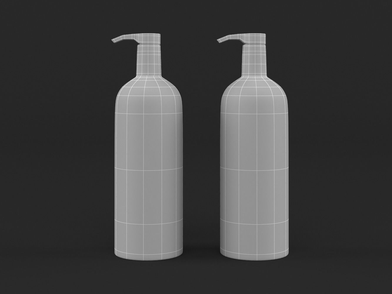 Nexxus Shampoo and Conditioner 3D model_7