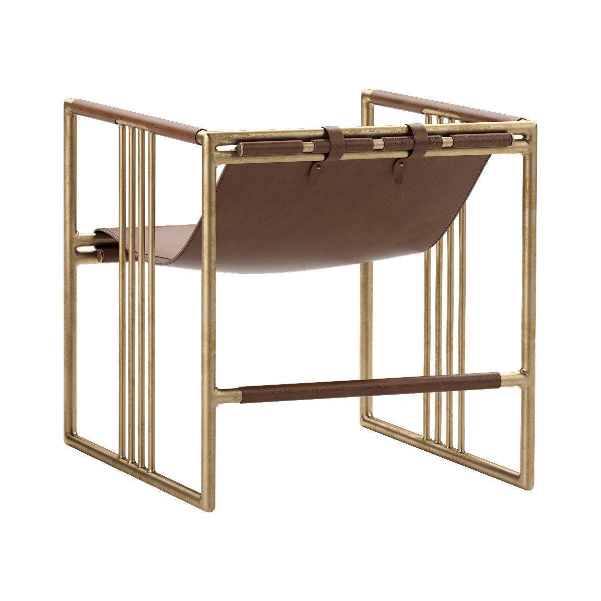 Mcguire haybine sling lounge chair 3D model_3