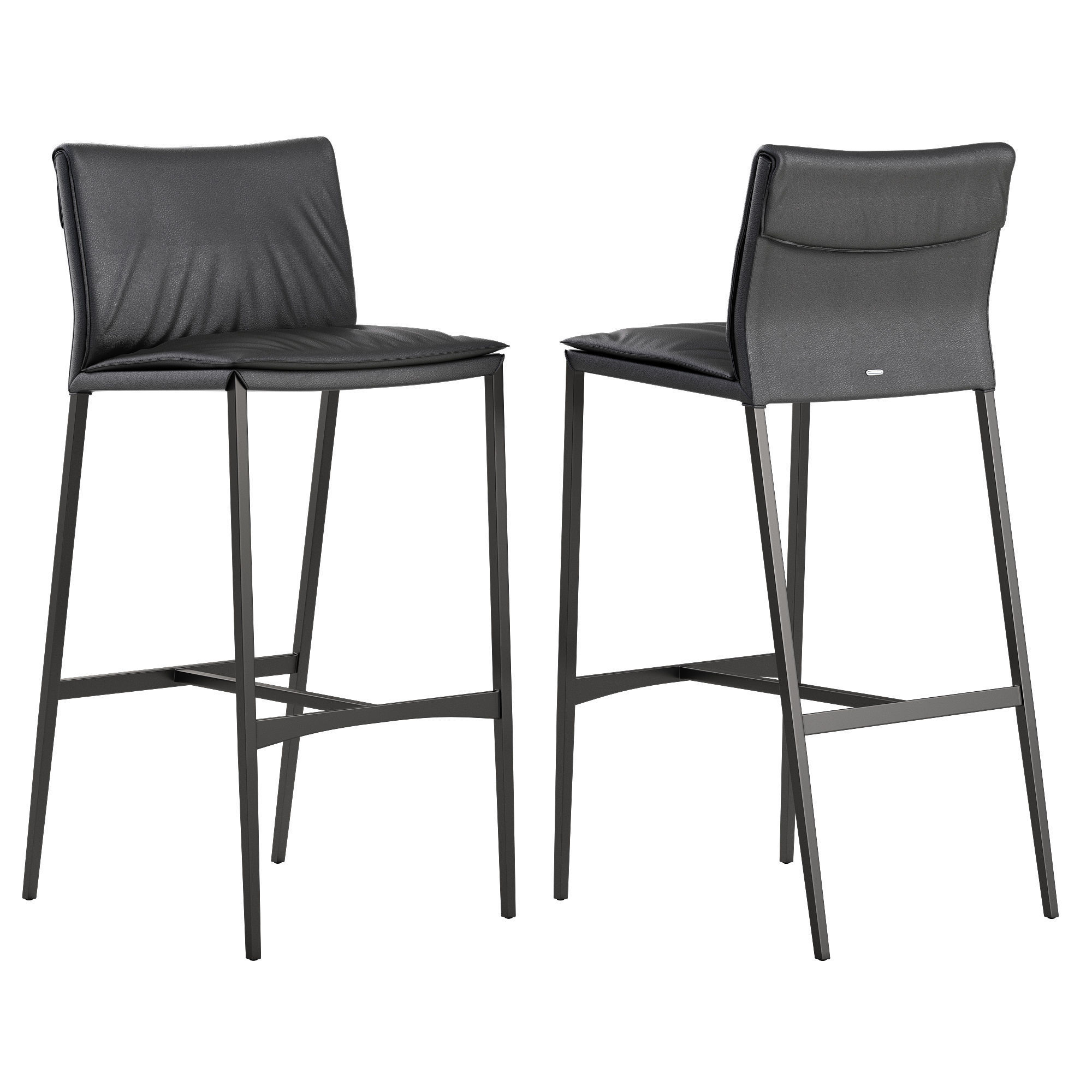 Cattelan italia Isabel barstool Nido table set 3D model_5