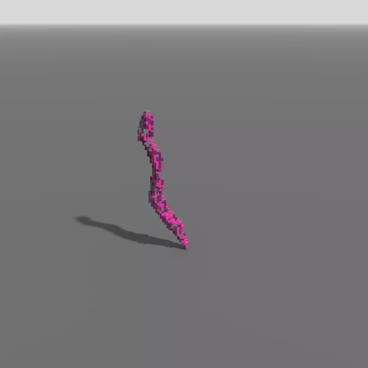 Voxel - Type1 Purple One Coral - Low-poly 3D Model Low-poly 3D model_0