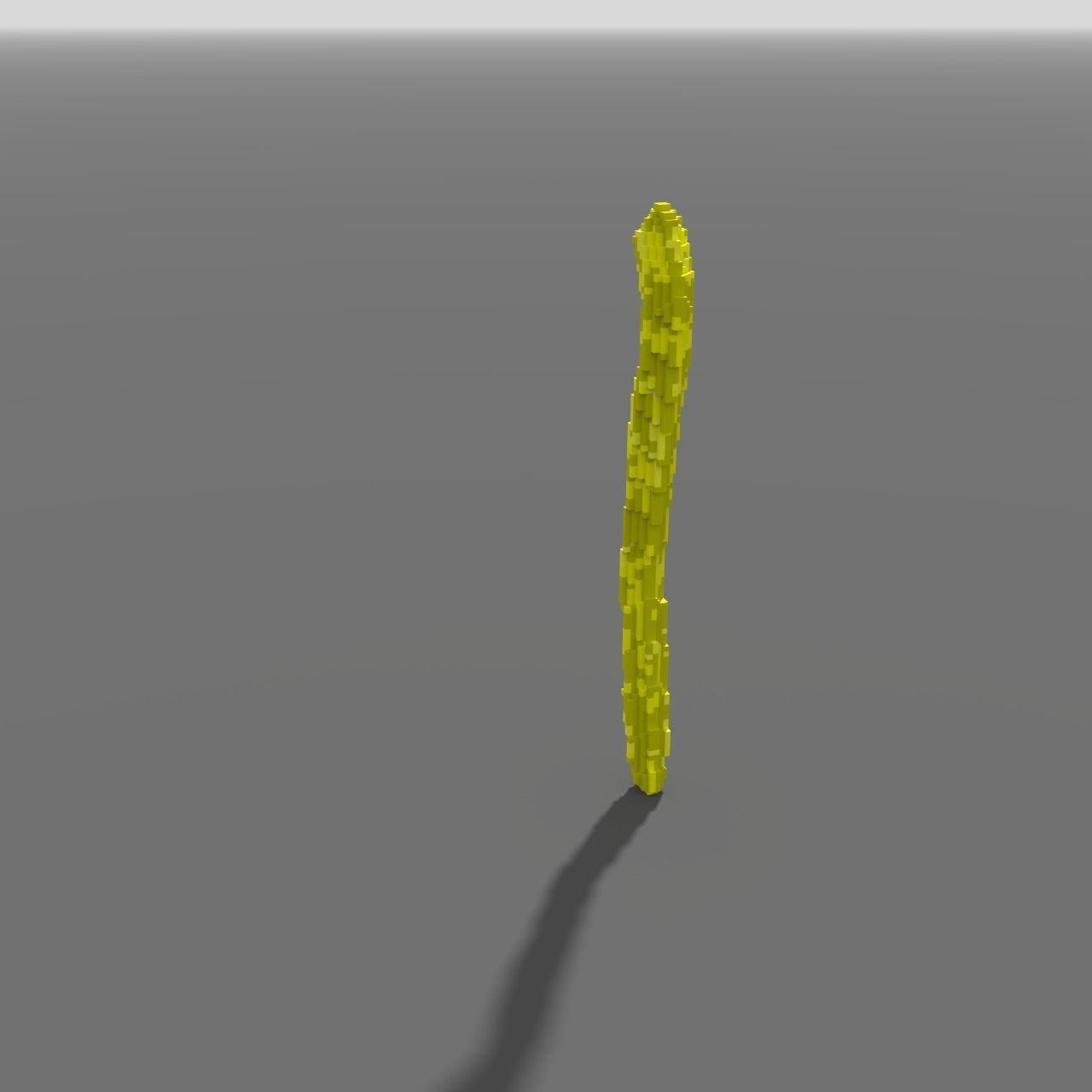 Voxel - Type3 Yellow One Coral - Low-poly 3D Model Low-poly 3D model_4