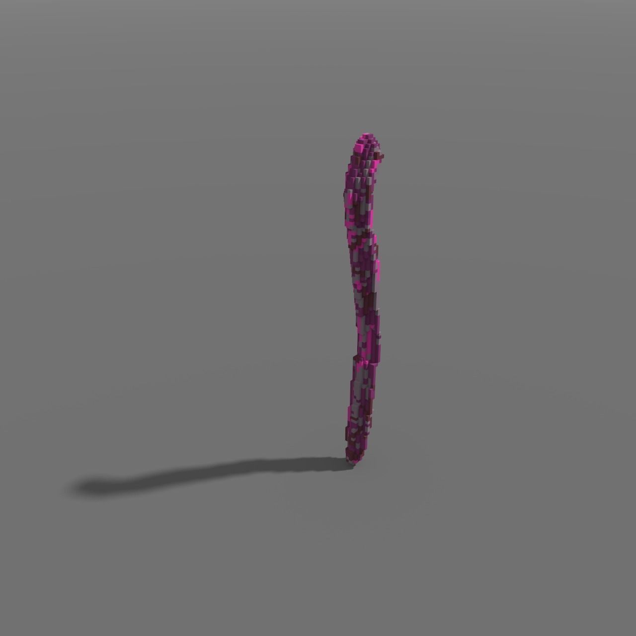 Voxel - Type3 Purple One Coral - Low-poly 3D Model Low-poly 3D model_4