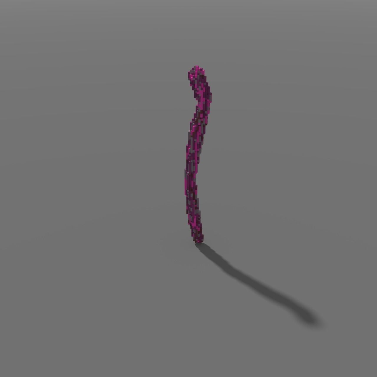 Voxel - Type3 Purple One Coral - Low-poly 3D Model Low-poly 3D model_3