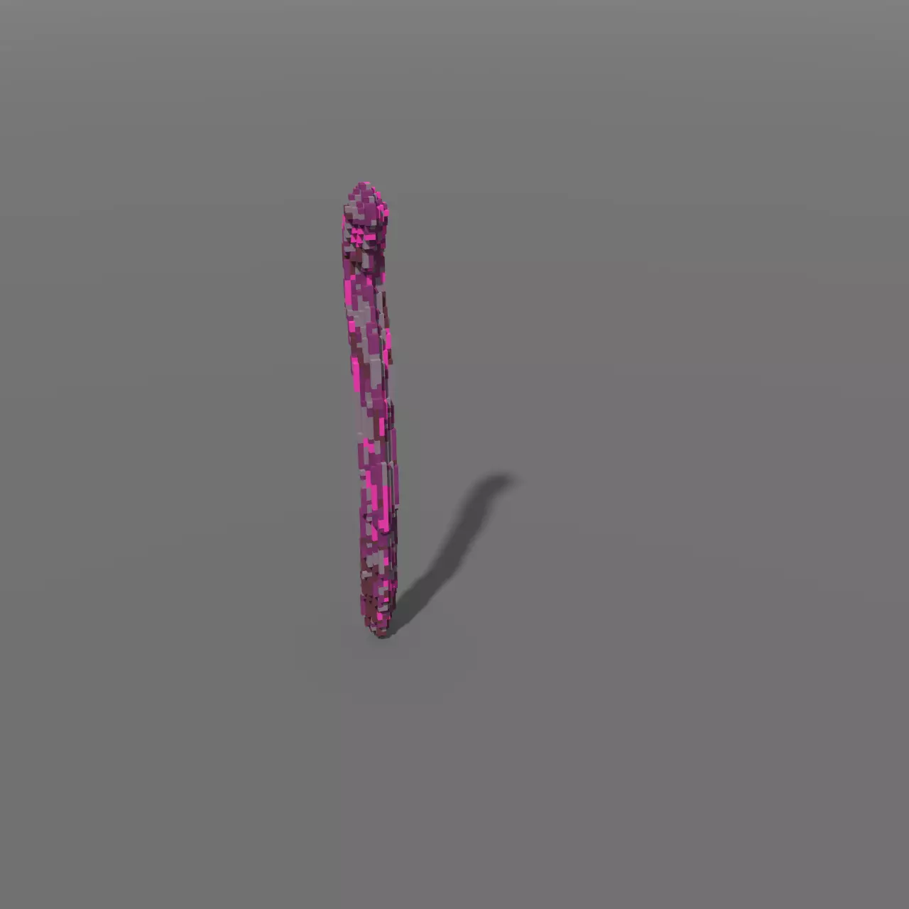 Voxel - Type3 Purple One Coral - Low-poly 3D Model Low-poly 3D model_0