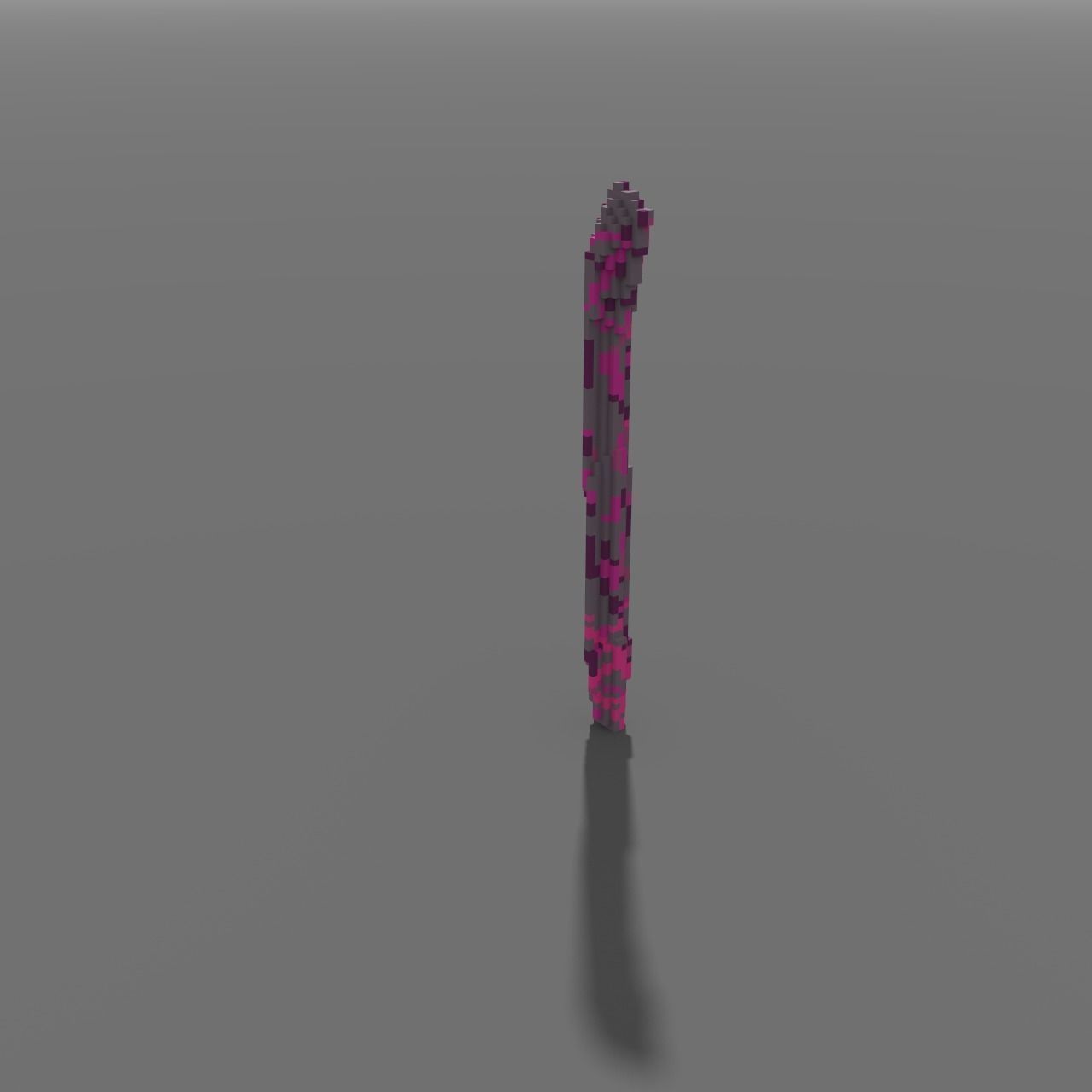 Voxel - Type4 Purple One Coral - Low-poly 3D Model Low-poly 3D model_4