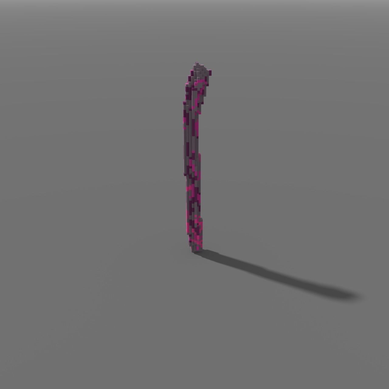 Voxel - Type4 Purple One Coral - Low-poly 3D Model Low-poly 3D model_3