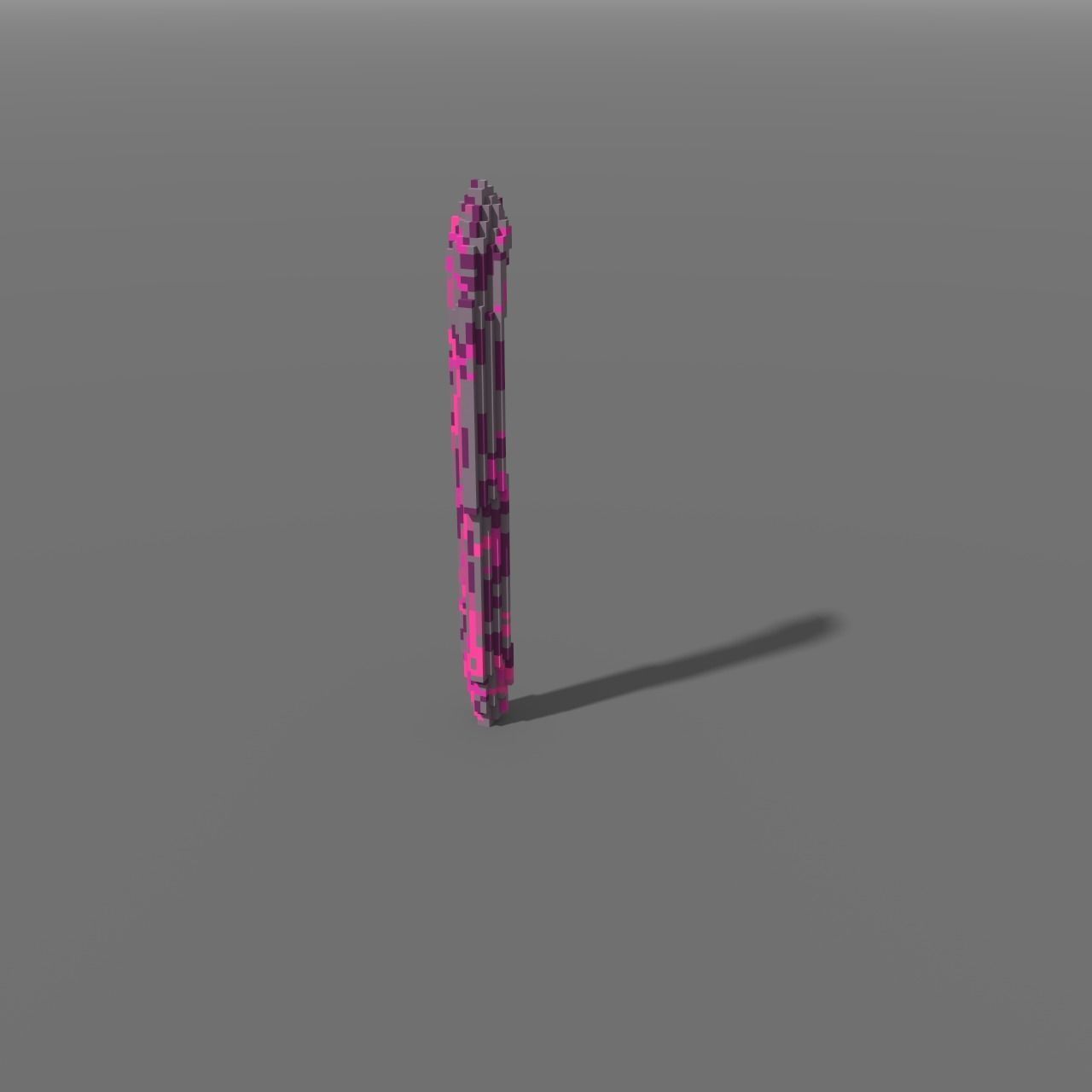 Voxel - Type4 Purple One Coral - Low-poly 3D Model Low-poly 3D model_2