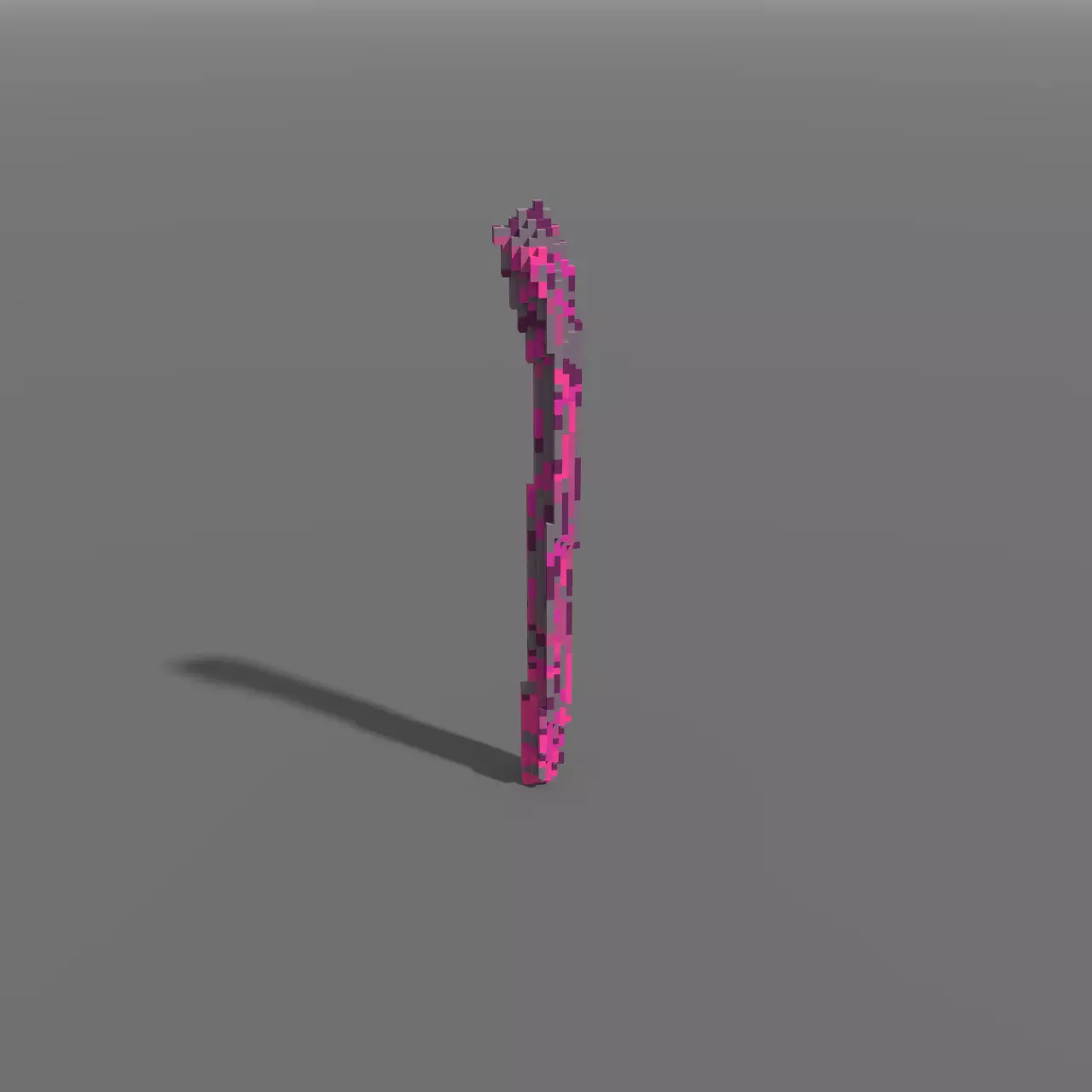 Voxel - Type4 Purple One Coral - Low-poly 3D Model Low-poly 3D model_0
