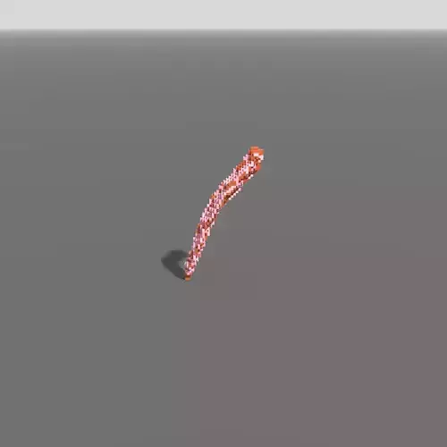 Voxel - Type5 Bittersweet One Coral - Low-poly 3D Model