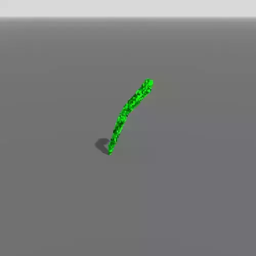 Voxel - Type5 Green One Coral - Low-poly 3D Model