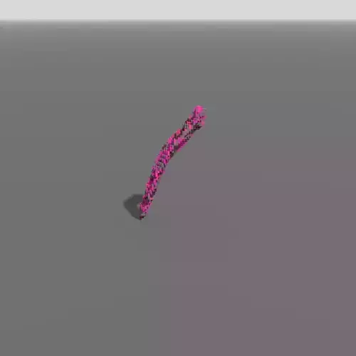 Voxel - Type5 Purple One Coral - Low-poly 3D Model