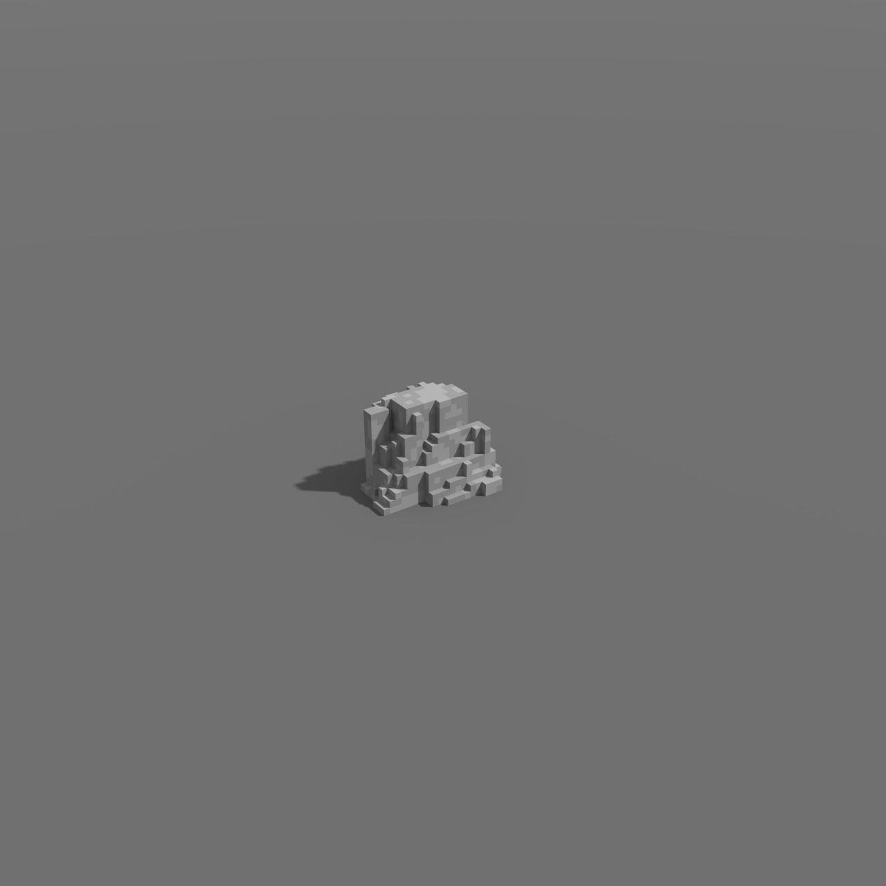 Voxel - Type1 Stone - Low-poly 3D Model Low-poly 3D model_5