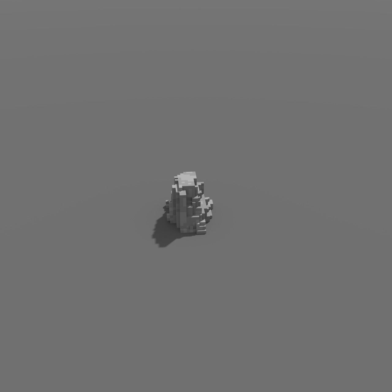 Voxel - Type1 Stone - Low-poly 3D Model Low-poly 3D model_4