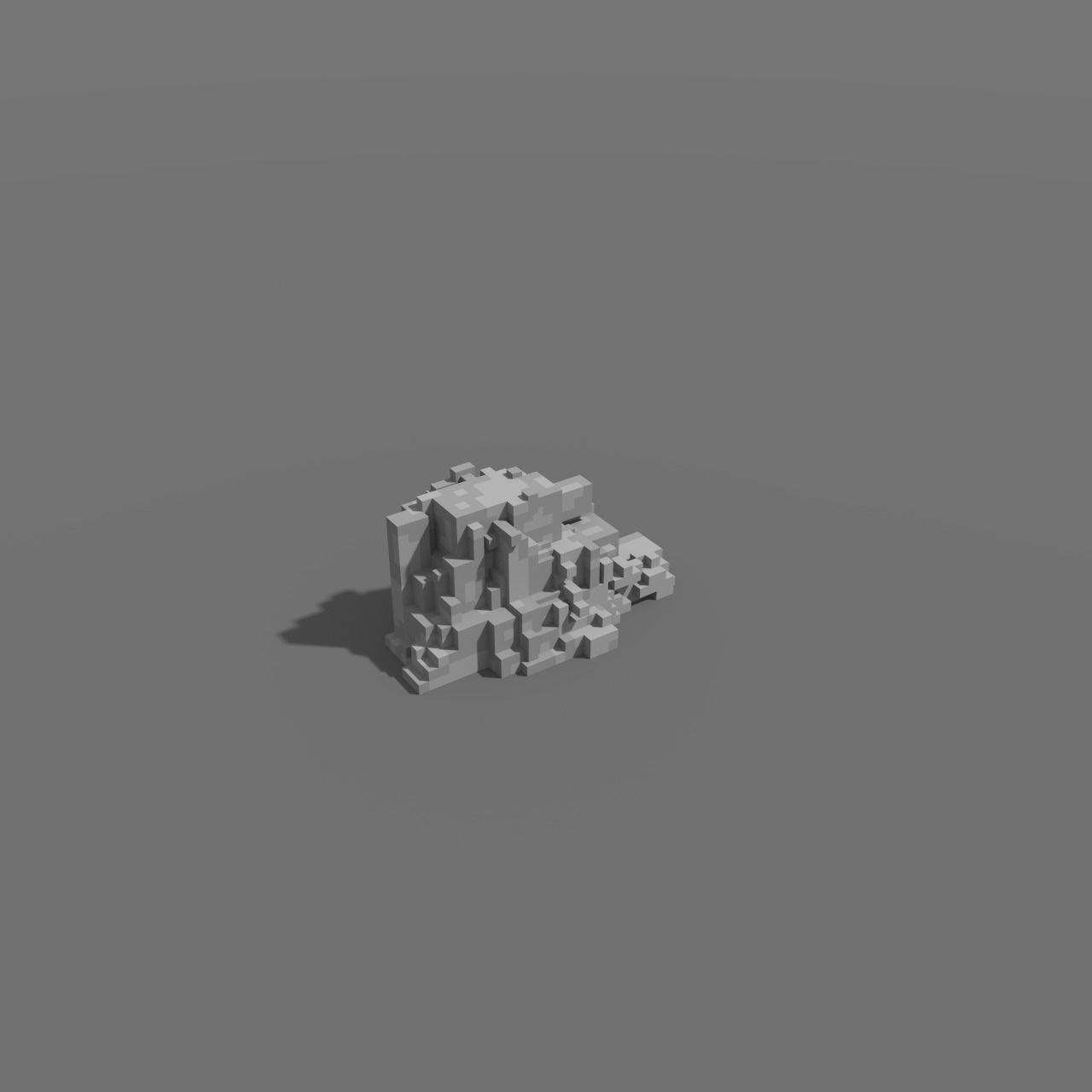 Voxel - Type2 Stone - Low-poly 3D Model Low-poly 3D model_5