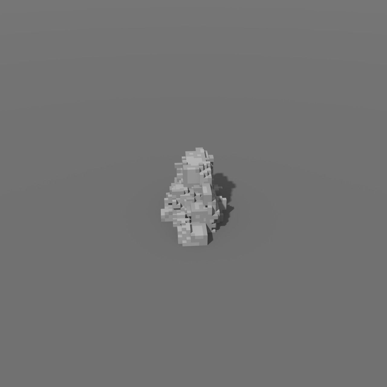 Voxel - Type2 Stone - Low-poly 3D Model Low-poly 3D model_1