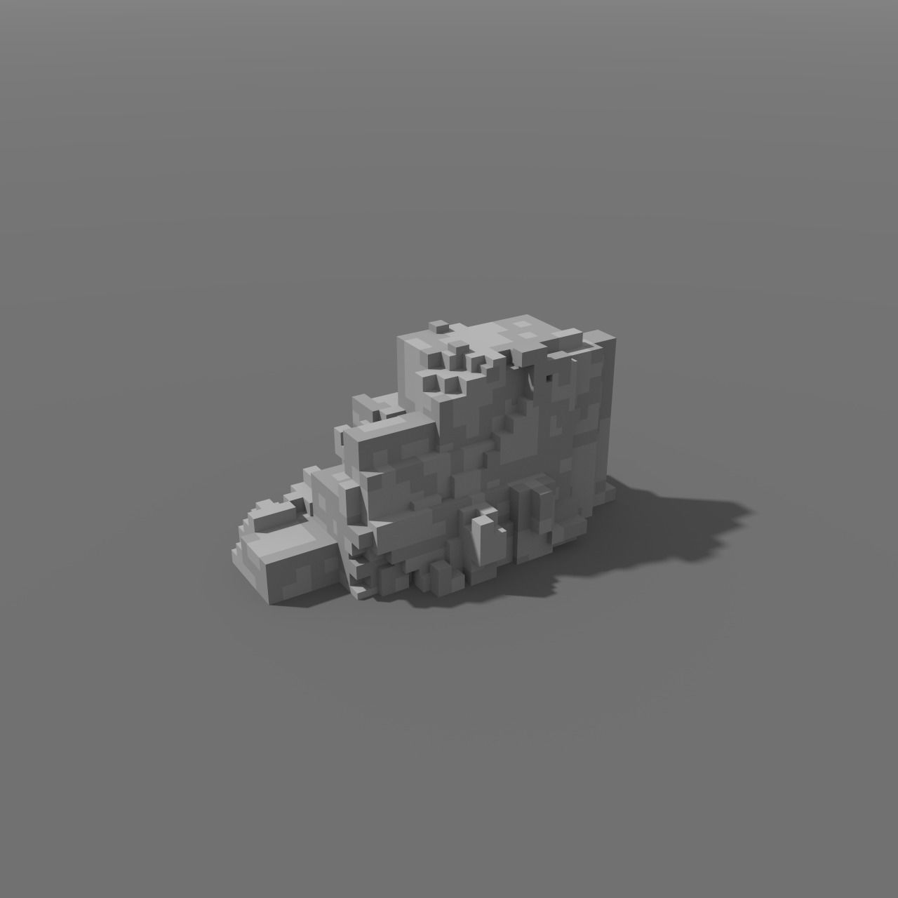 Voxel - Type3 Stone - Low-poly 3D Model Low-poly 3D model_2