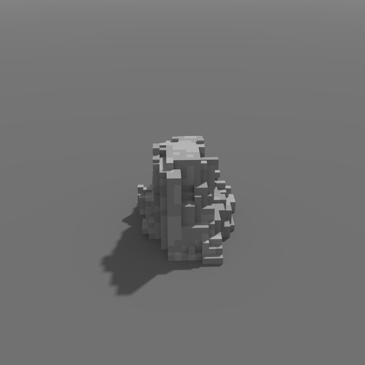 Voxel - Type3 Stone - Low-poly 3D Model Low-poly 3D model_4