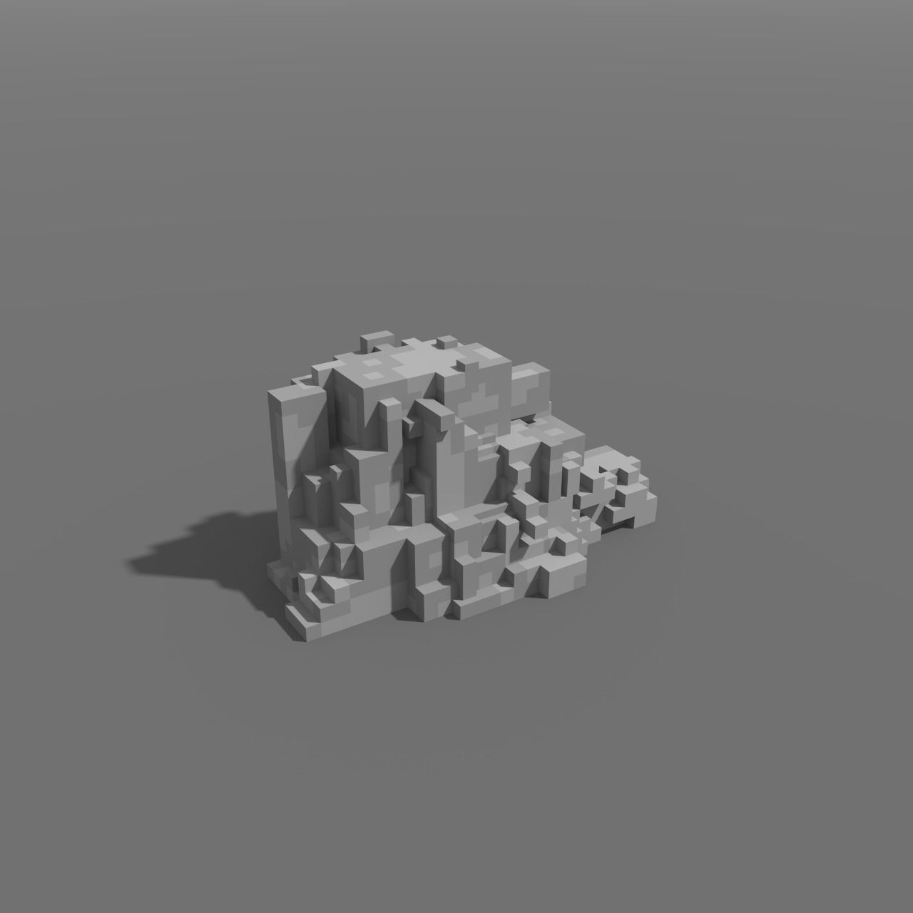 Voxel - Type3 Stone - Low-poly 3D Model Low-poly 3D model_5