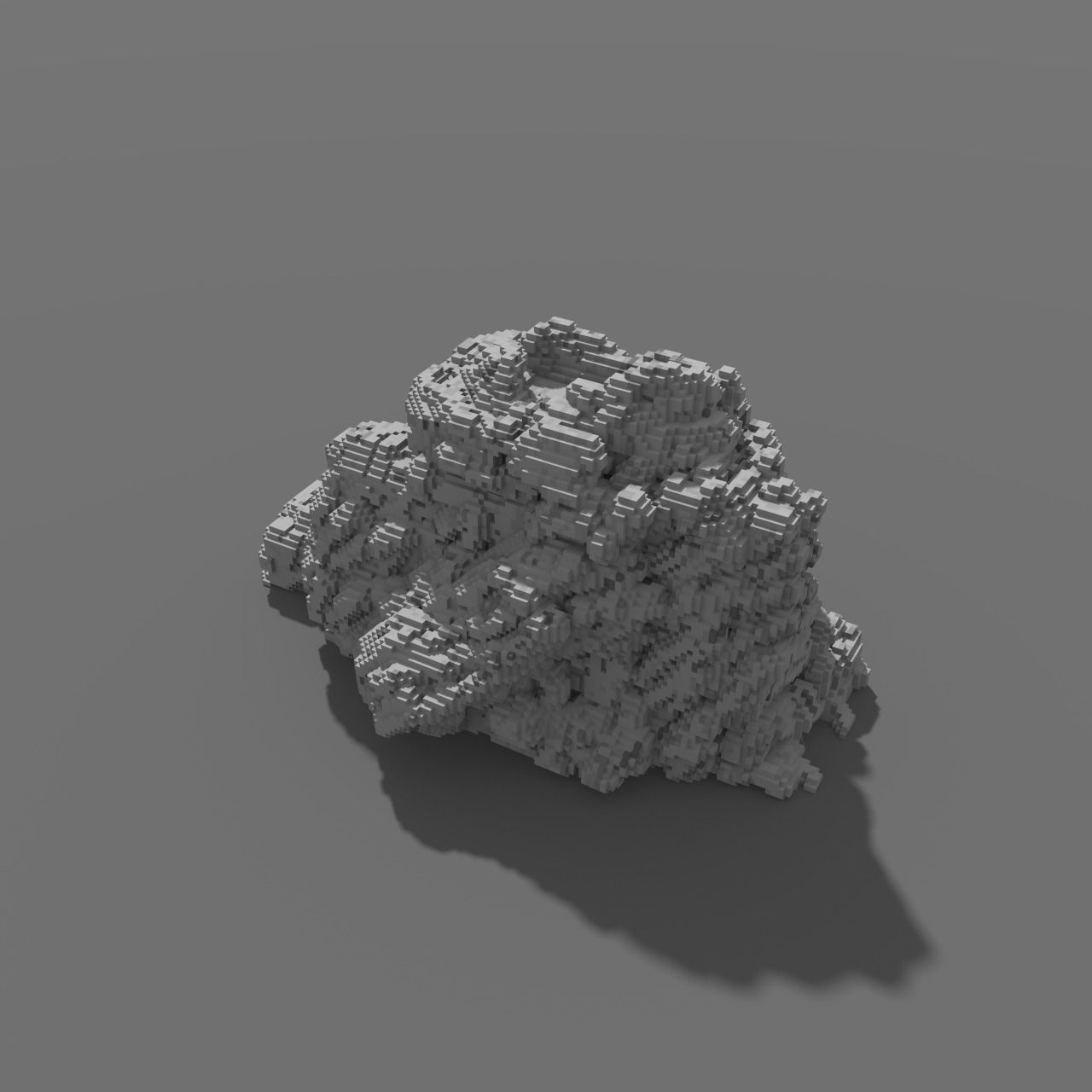 Voxel - Type4 Stone - Low-poly 3D Model Low-poly 3D model_3