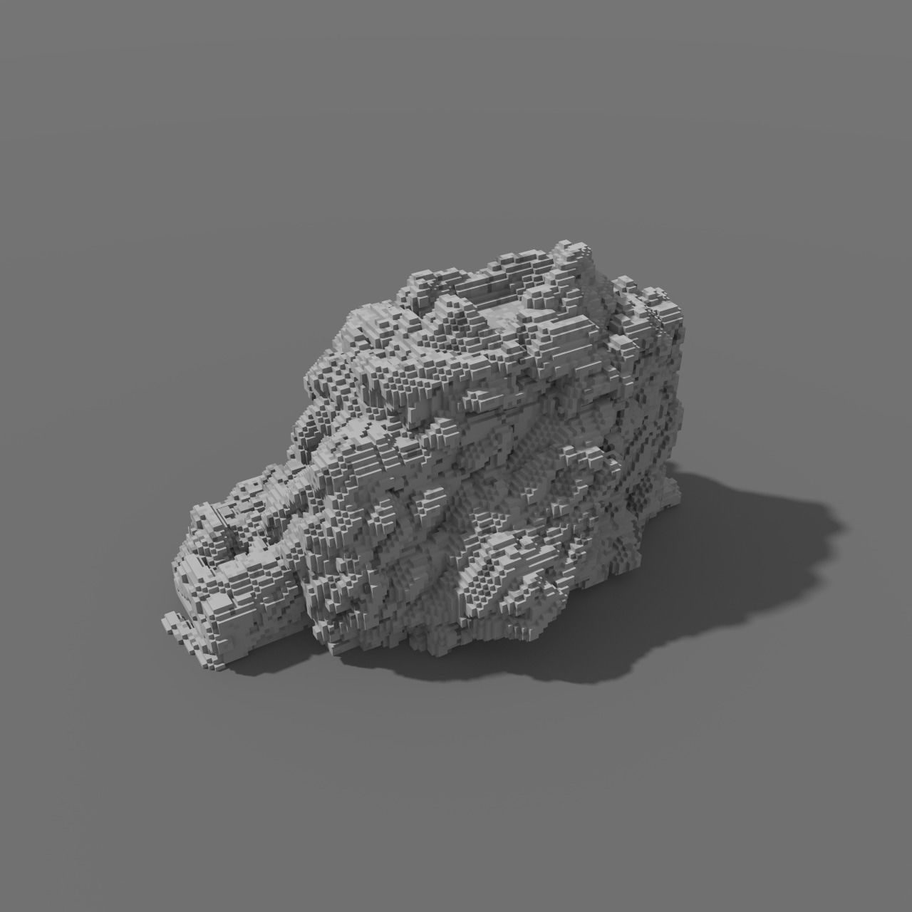 Voxel - Type4 Stone - Low-poly 3D Model Low-poly 3D model_2