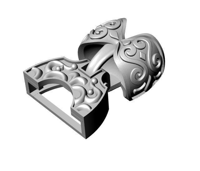 LOCK for bracelet 3D print model_2