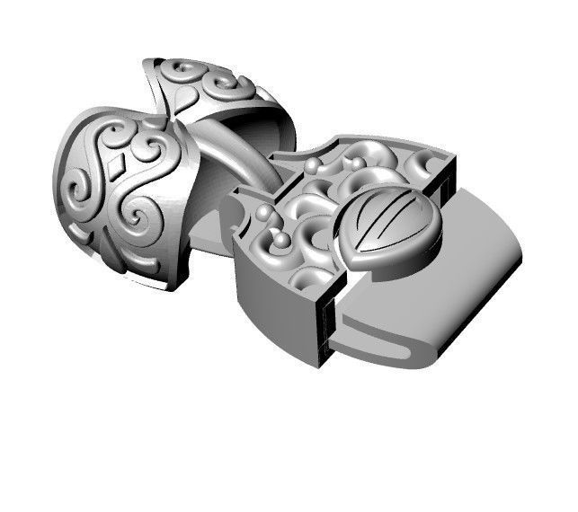 LOCK for bracelet 3D print model_1