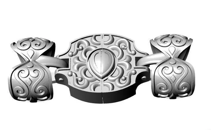 LOCK for bracelet 3D print model_0