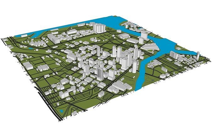 Downtown Tampa Florida 3D model