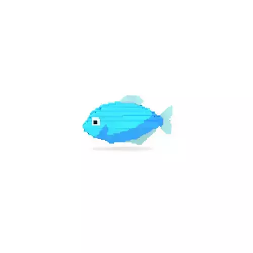 Voxel Fish-13 Low-poly 3D Model