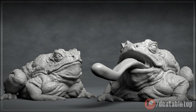 Giant Toad - 3D printable creature 3D print model