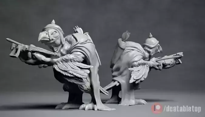 Vulture Archer - 3D printable creature 3D print model