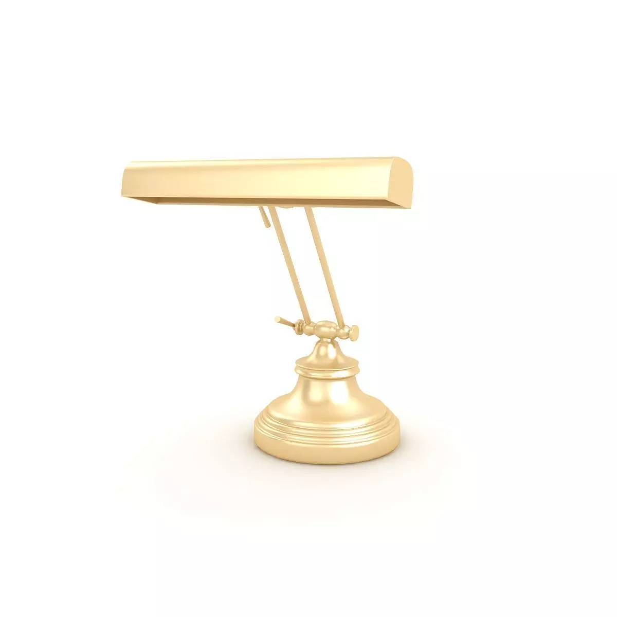Piano desk lamp 3D model_0