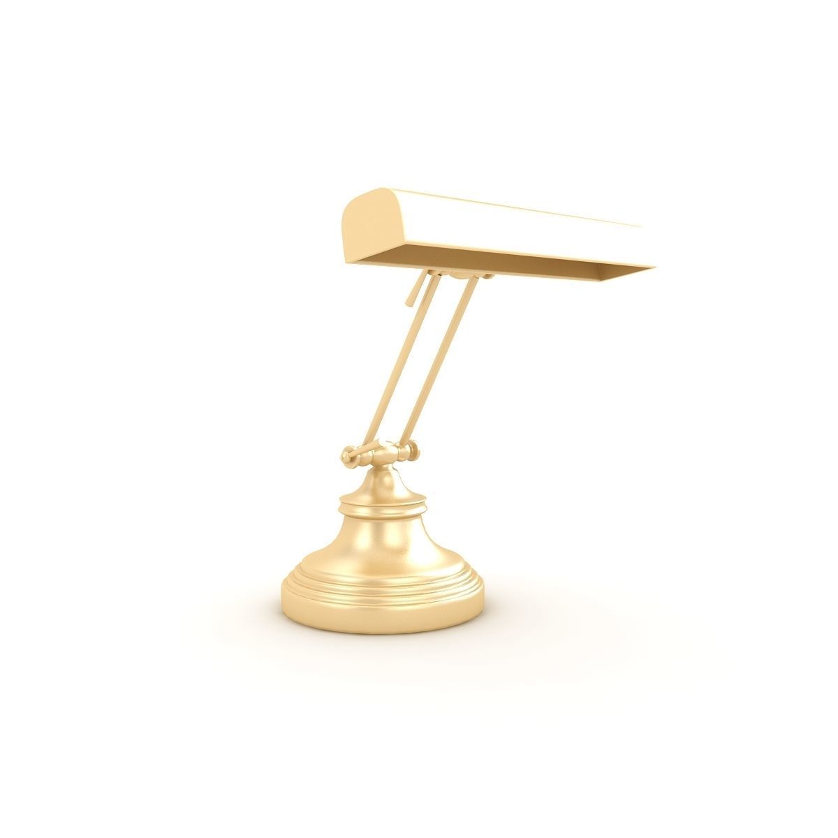Piano desk lamp 3D model_2