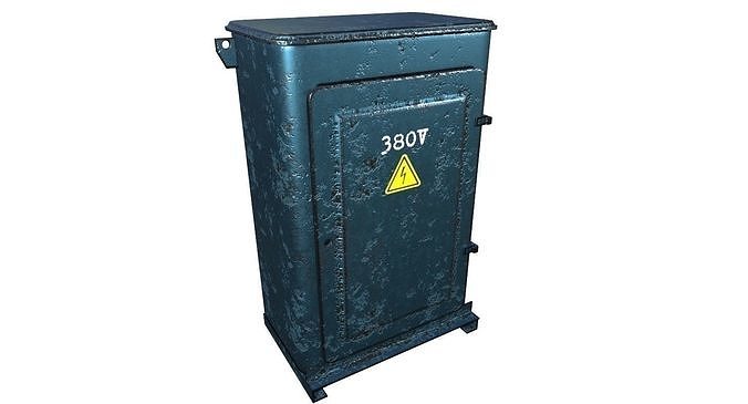 Power Box Game Ready Low-poly 3D model