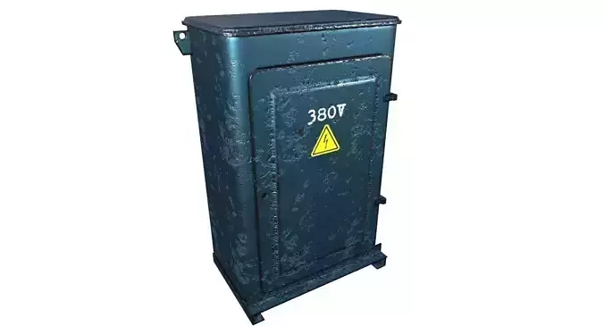 Power Box Game Ready Low-poly 3D model