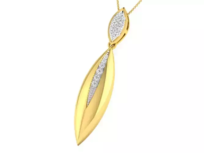 Women pendant-earrings set 3dm stl mgx render detail