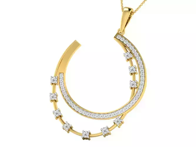 Women pendant-earrings set 3dm stl mgx render detail