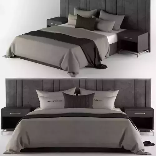 Bed Set Cream and Black