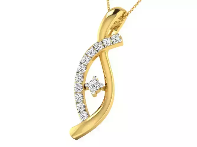 Women pendant-earrings set 3dm stl mgx render detail