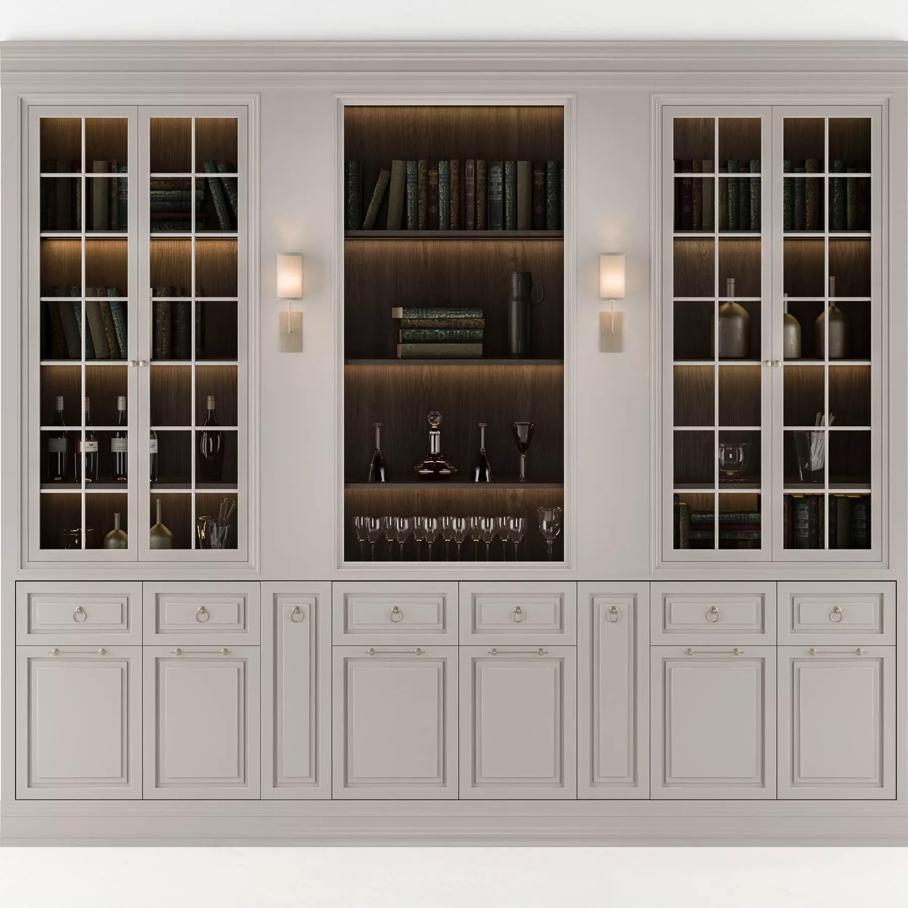Display Cabinet Classic 3D model_0