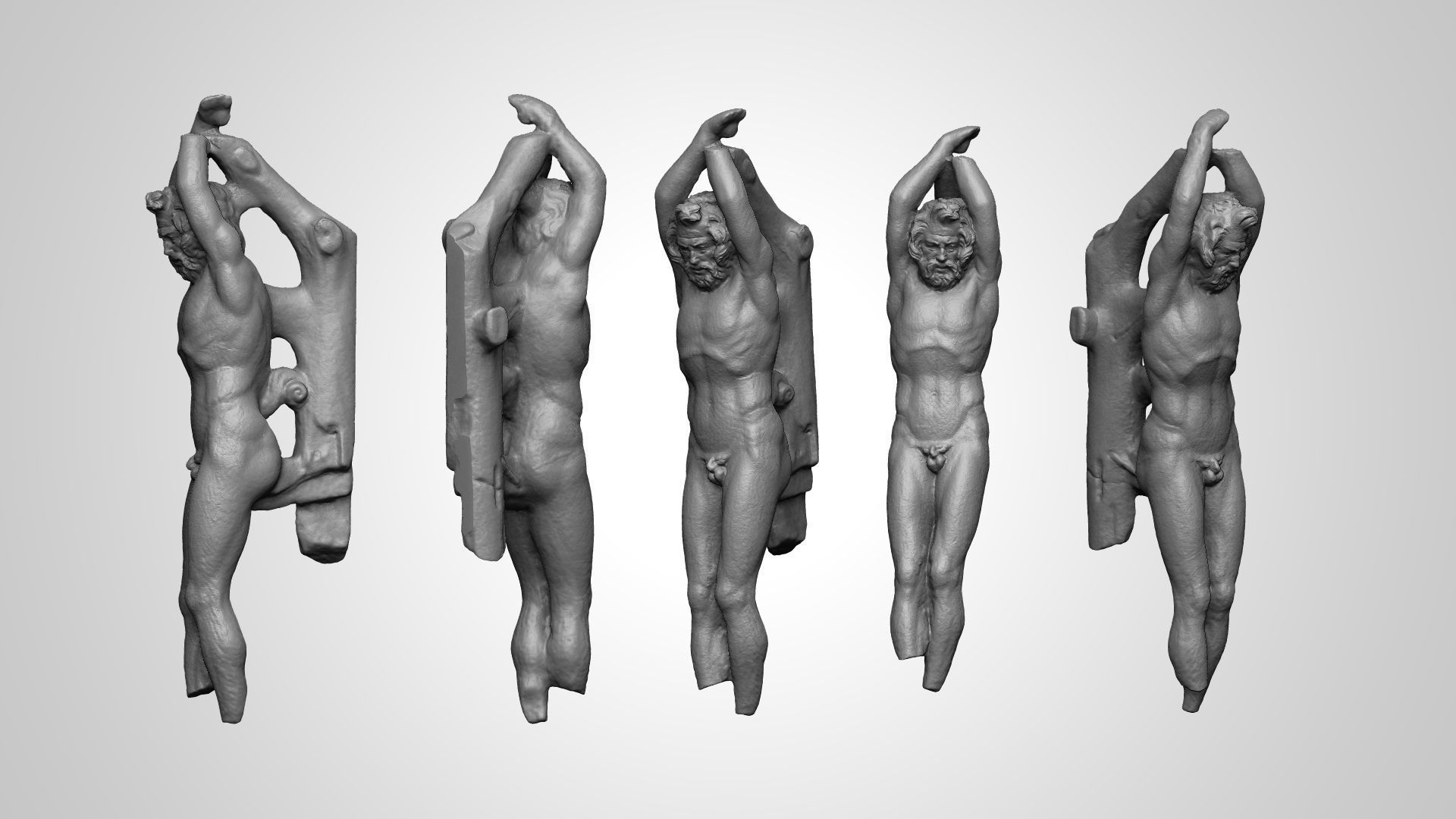 Hanged Man Statue 3D print model_2