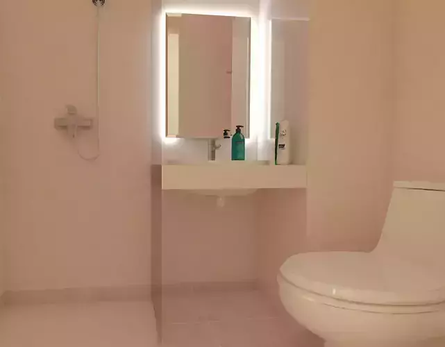 3D model bathroom hotel class 3D model