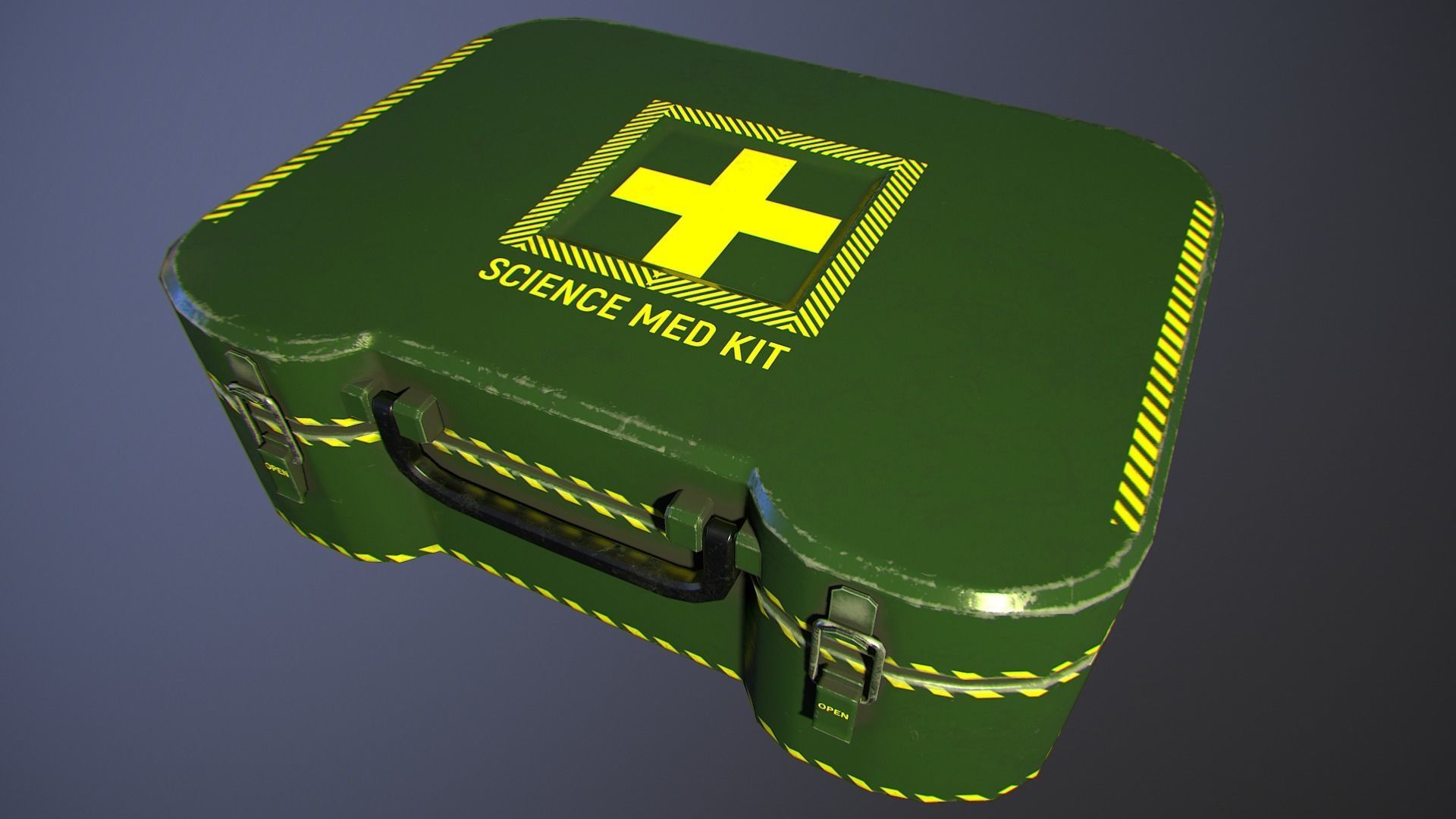 Science Med Kit Free low-poly 3D model_1