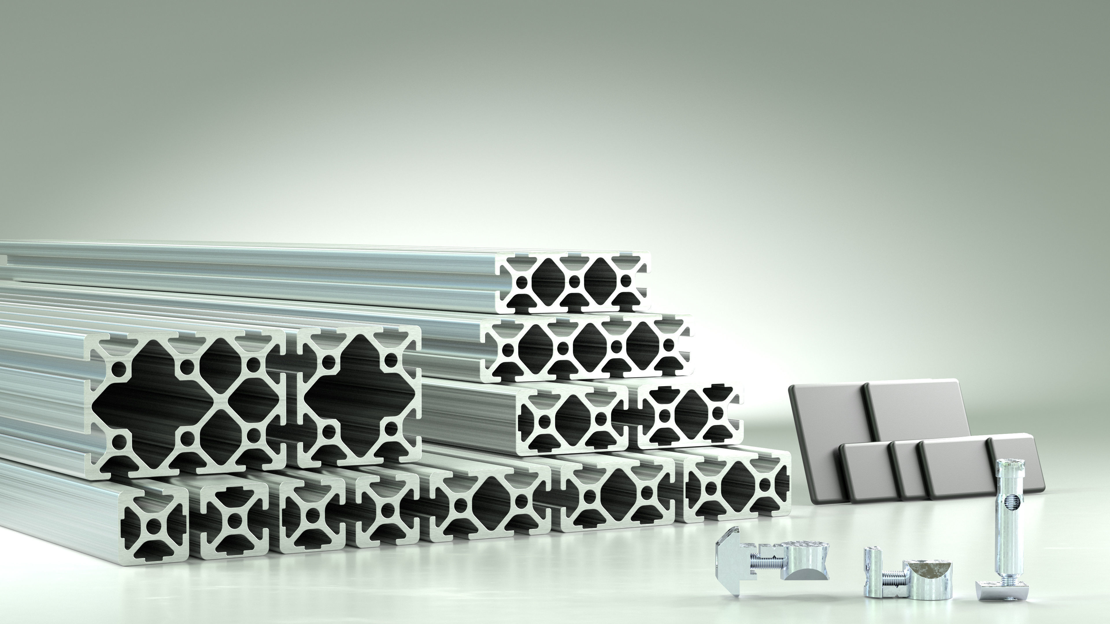 TKs Aluminium Profiles - Set  1 3D model_2