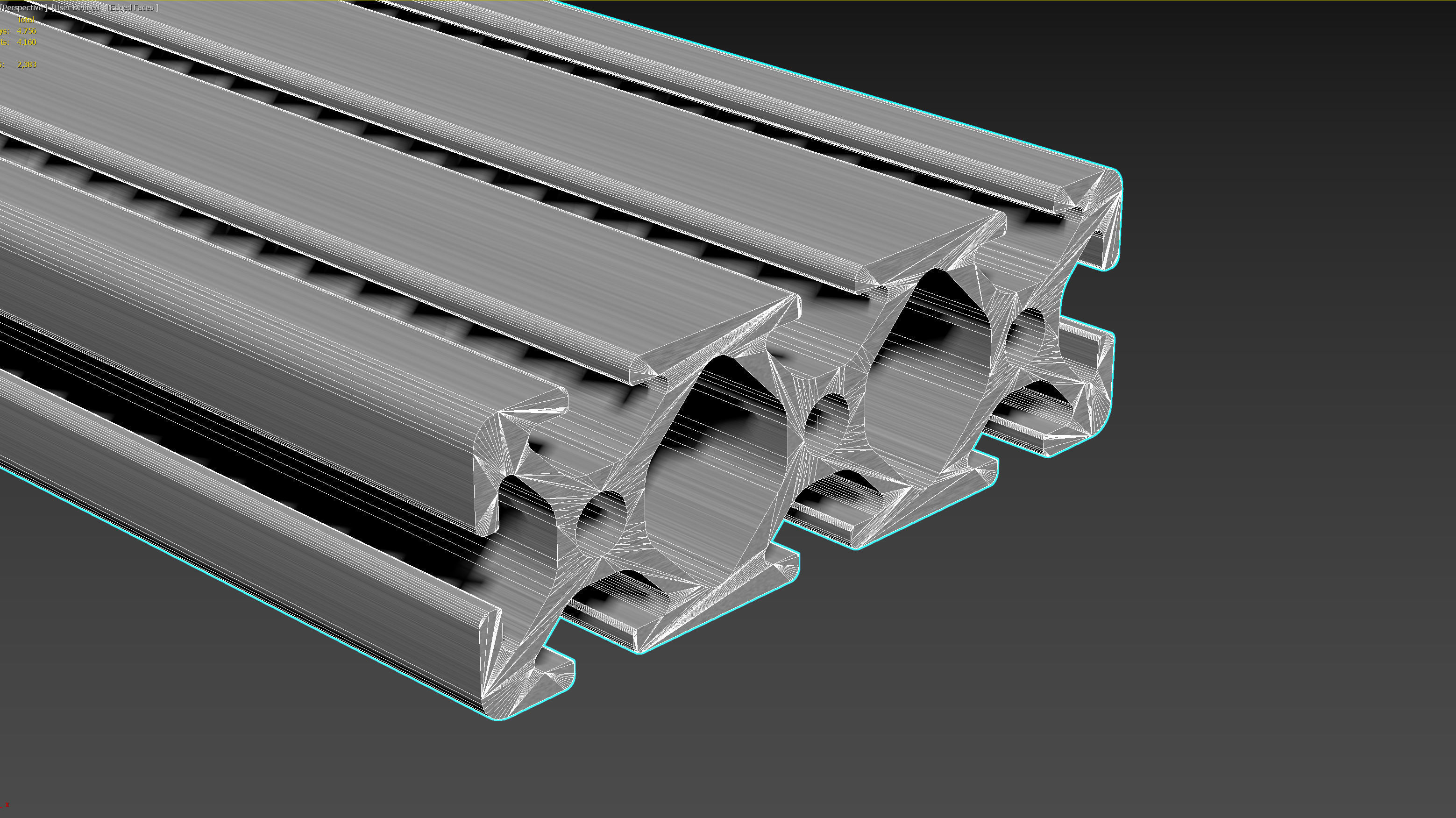 TKs Aluminium Profiles - Set  1 3D model_4