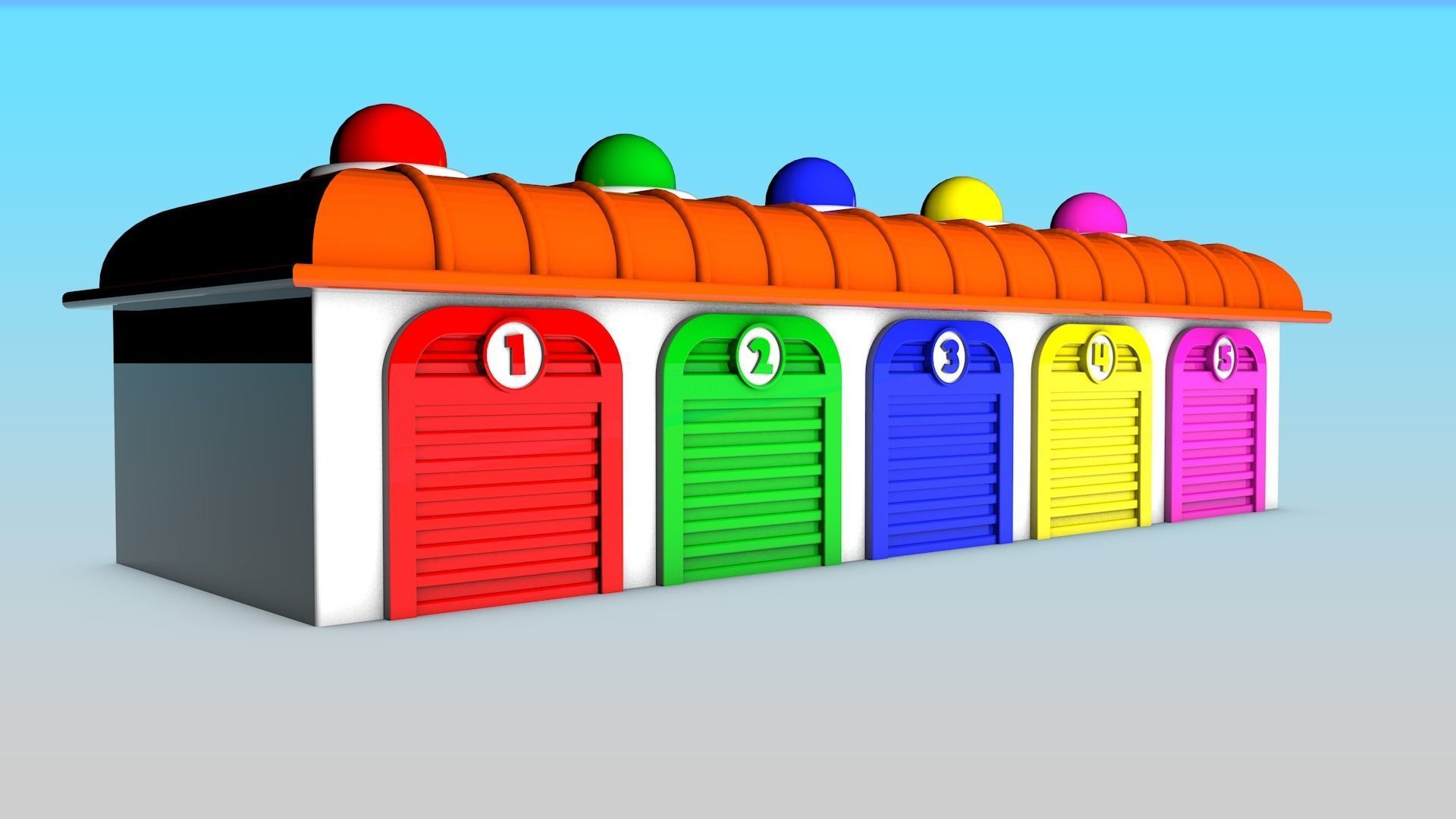 Garage Car 3D model_2